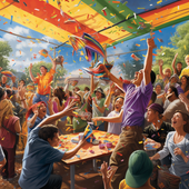 Piñata Stick And Blindfold Set For Parties