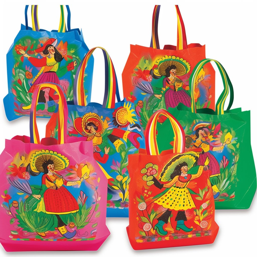 Bolsas de regalo con temática de baile mexicano - Mexicada