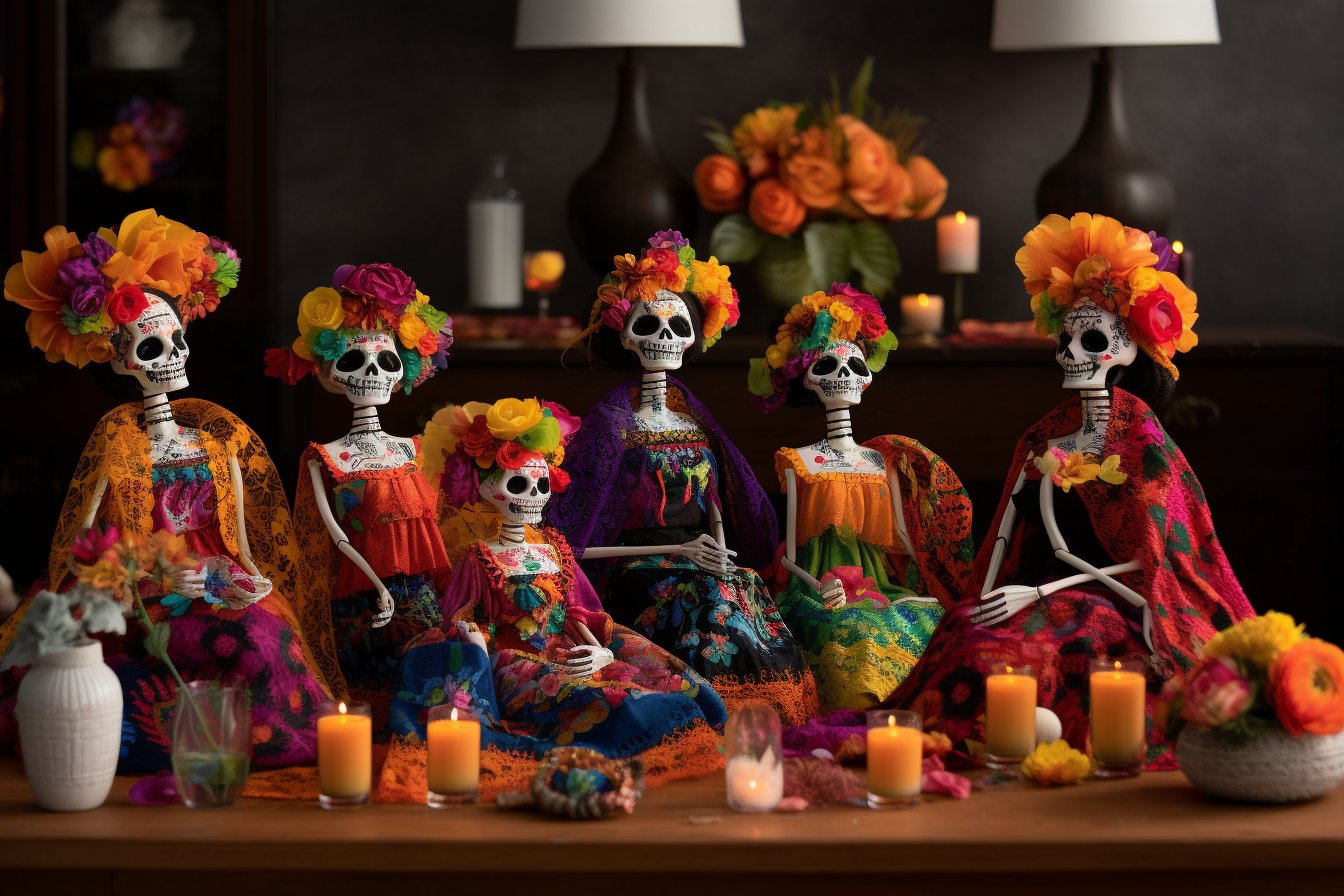 Catrina Dolls For Day Of The Dead Decor - Mexicada