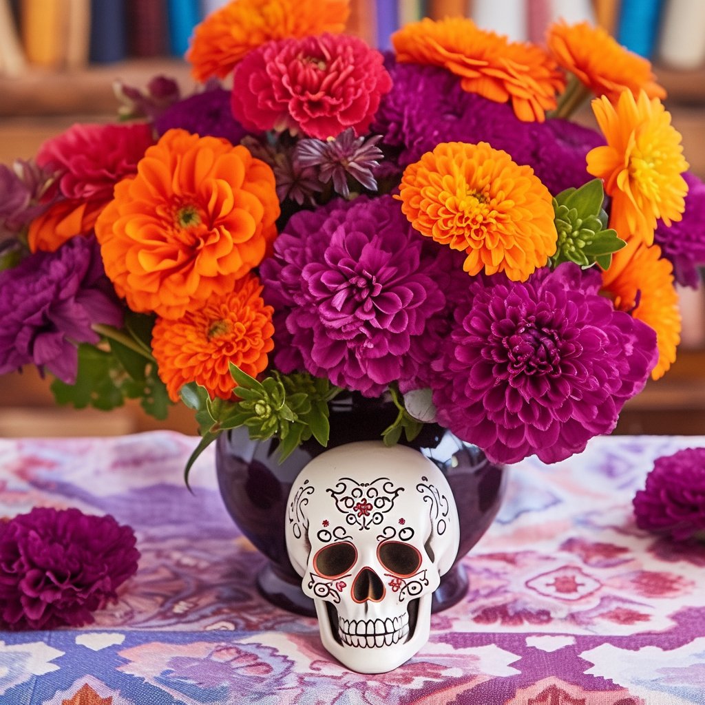 Day Of The Dead Flower Arrangements - Mexicada