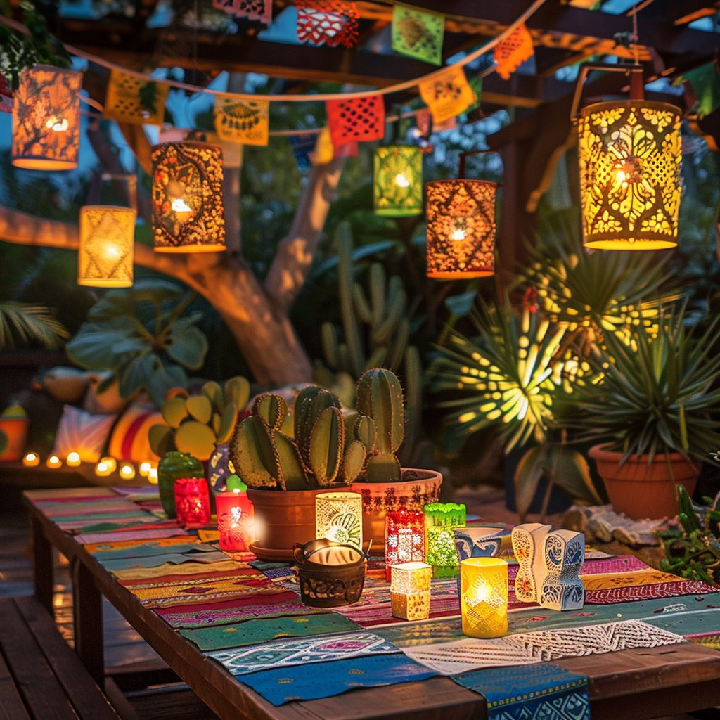 Decorando con velas y faroles para fiestas mexicanas - Mexicada