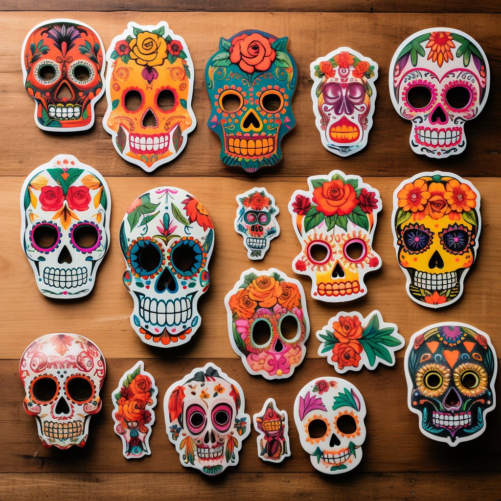 Día De Los Muertos Temporary Tattoos - Mexicada