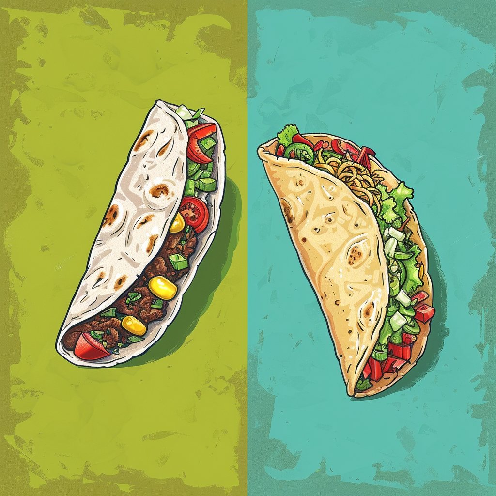 Diferencia Entre Tacos Y Burritos - Mexicada