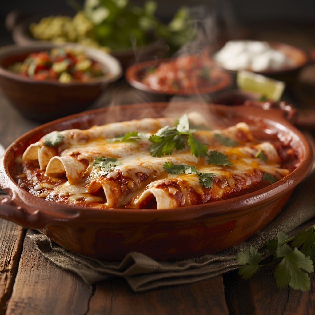 Fáciles Enchiladas de Pollo - Mexicada