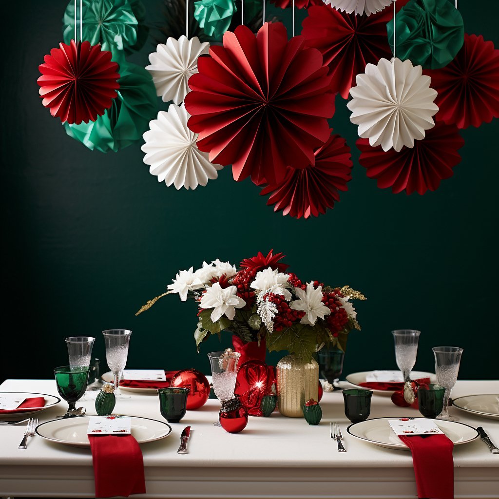 Green, White, And Red Party Decorations - Mexicada