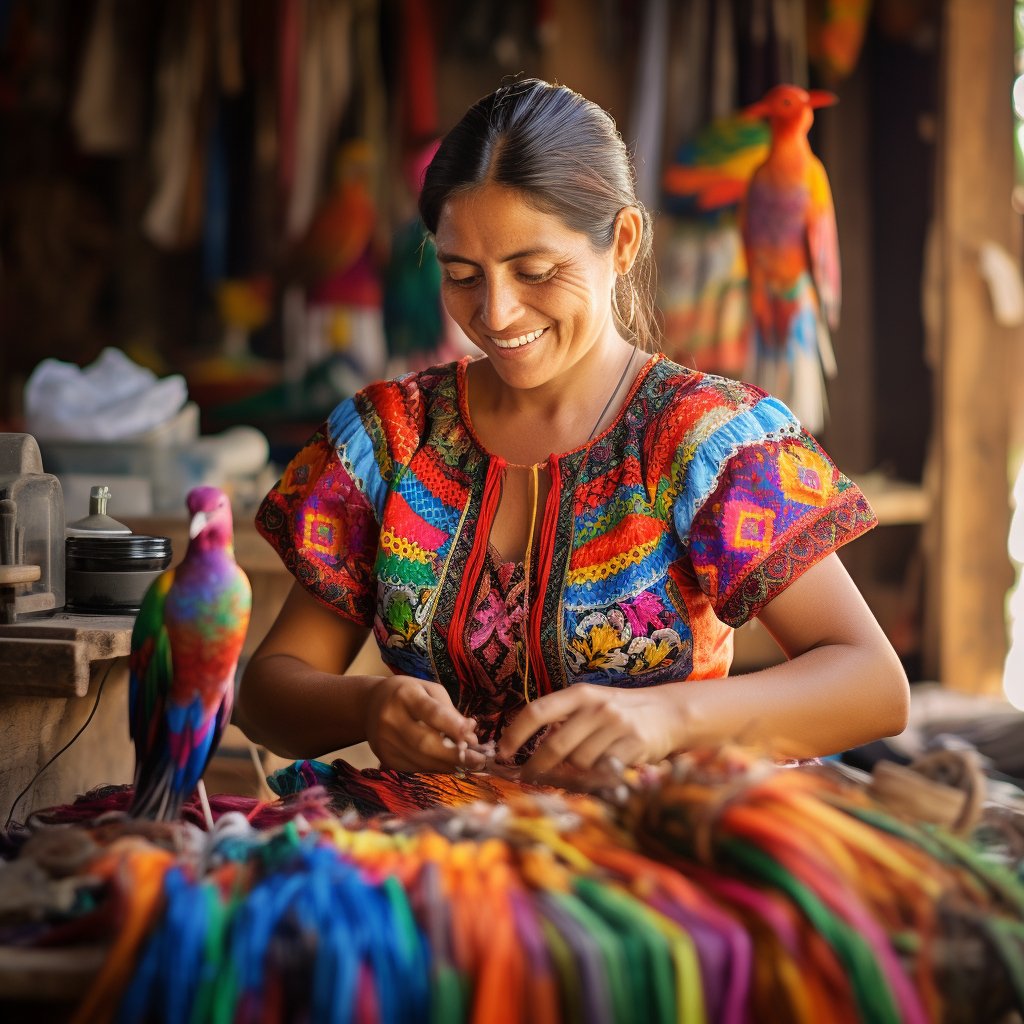Handmade Mexican Huipil Dress - Mexicada