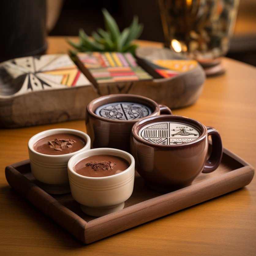 Juegos de chocolate caliente mexicano artesanal. - Mexicada