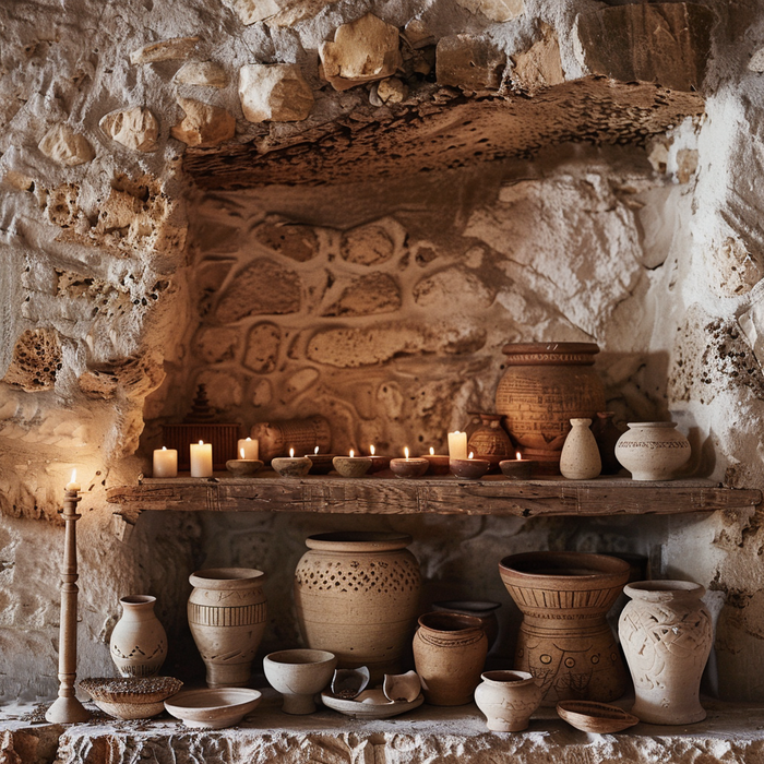 Ceramic Pots And Vessels For Altar Offerings