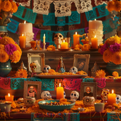 Traditional Mexican Altar Decorations