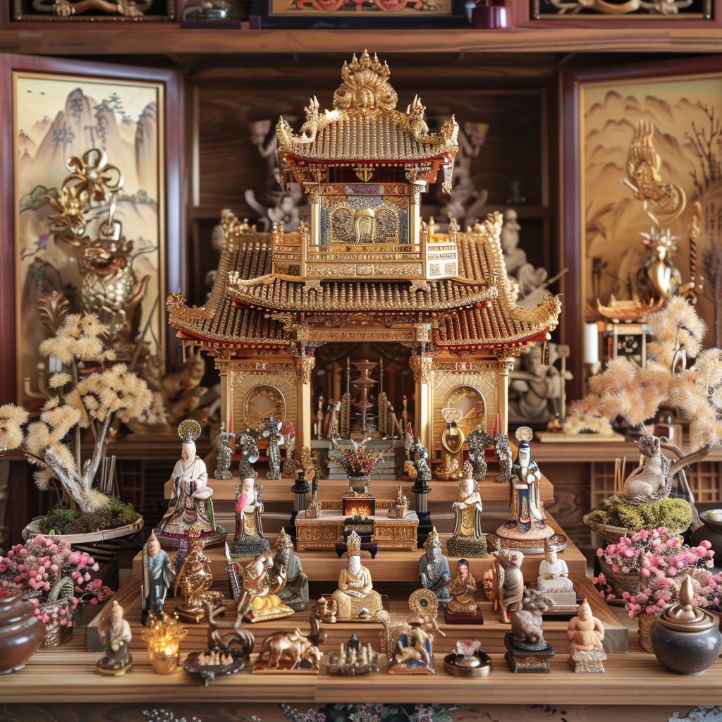 Flores de caléndula artificiales para ofrendas.