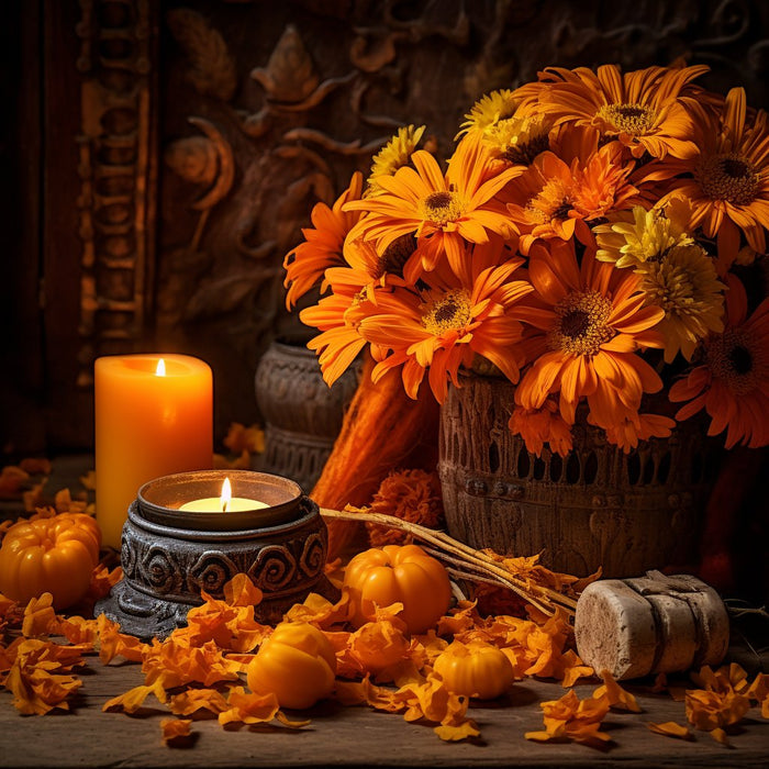 Marigold Flowers For Día De Los Muertos - Mexicada