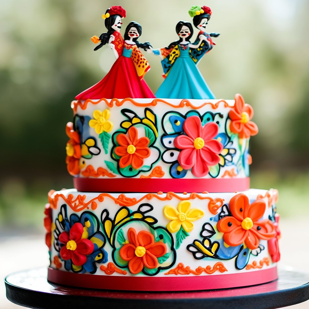 Mexican Dance-Themed Cake Topper - Mexicada