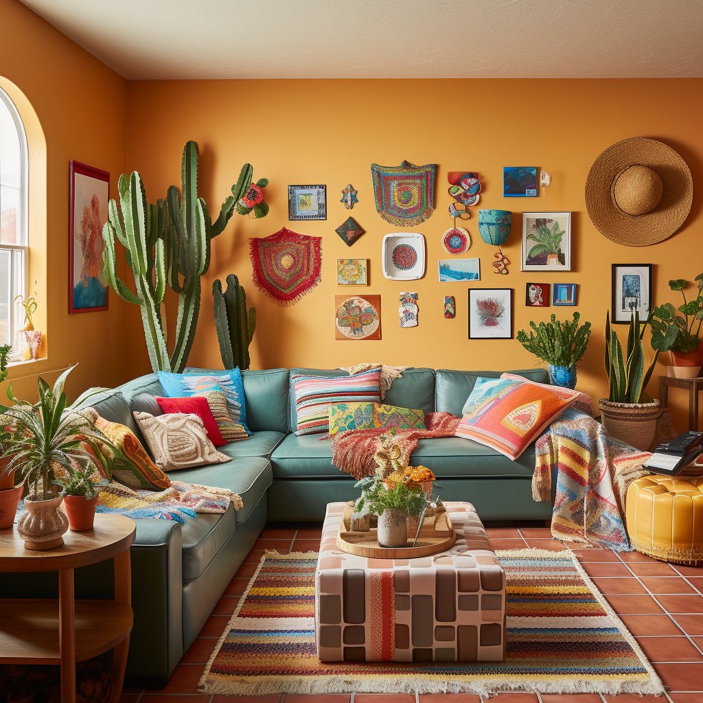 Mexican-Inspired Wall Art For Family Rooms - Mexicada