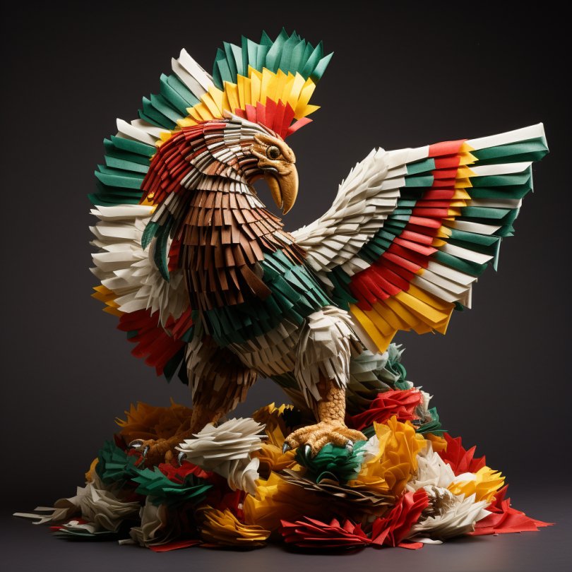 Piñata Designed As A Mexican Flag - Mexicada