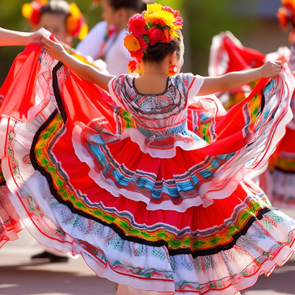 Práctica de vestuario de baile mexicano - Mexicada