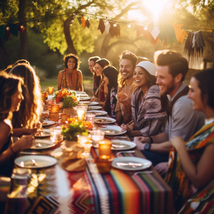 Serape tradicional mexicano para fiestas. - Mexicada