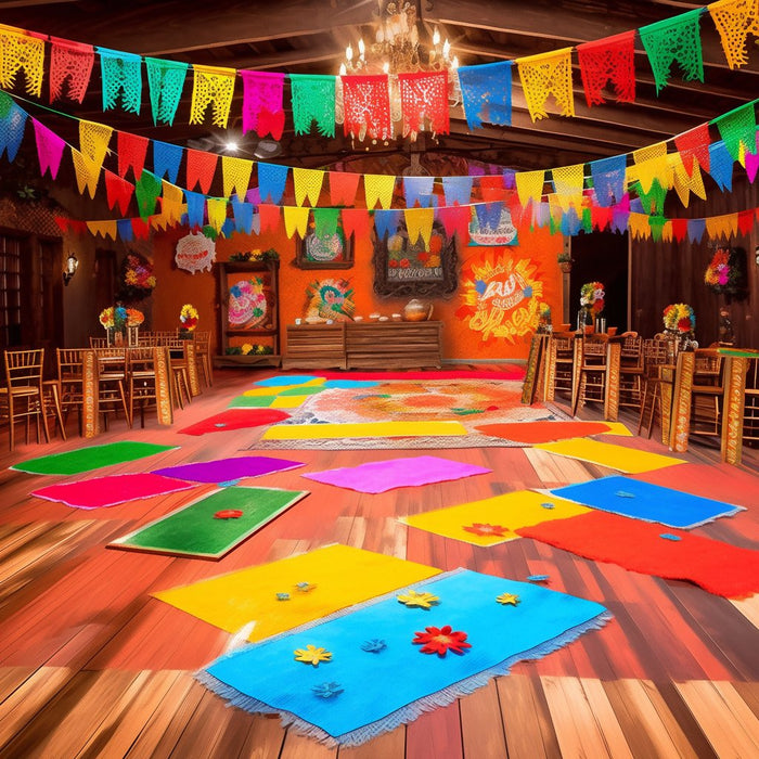 Set Of Mexican Dance Floor Mats - Mexicada