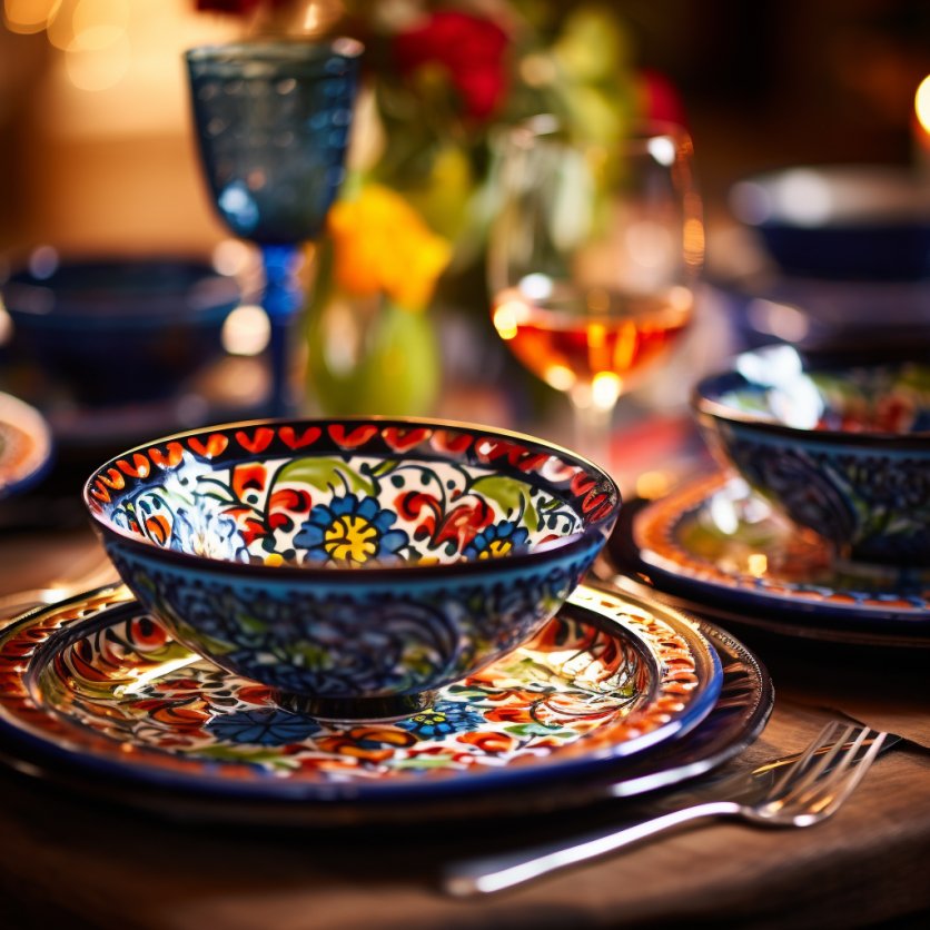 Talavera Ceramic Plates For Dining - Mexicada