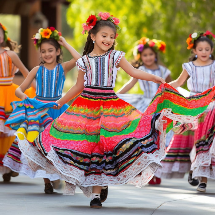 Vestidos estilo mexicano de baile. - Mexicada