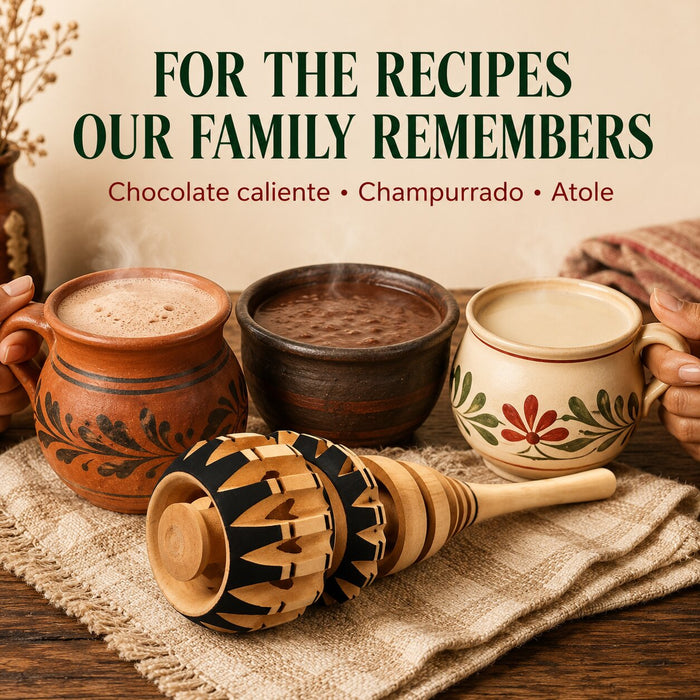 Elegantly Handcrafted, Authentic Mexican Hot Chocolate Stirrer (Molinillo De Madera)