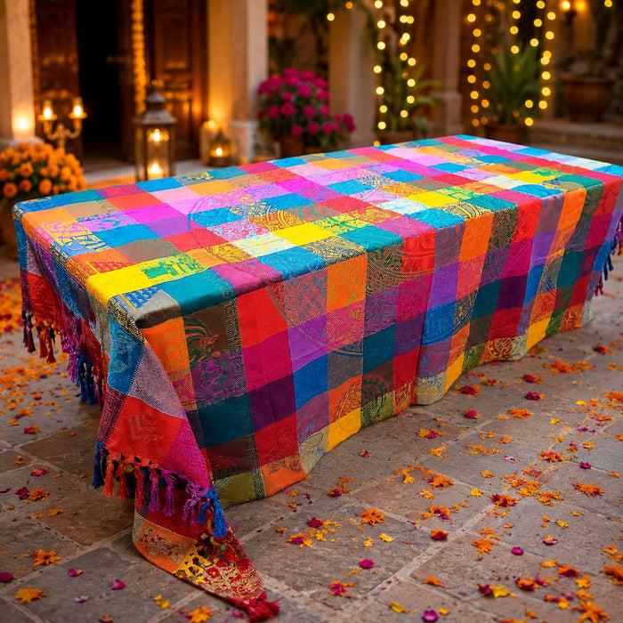 Nappe artisanale mexicaine authentique 59" x 84" 