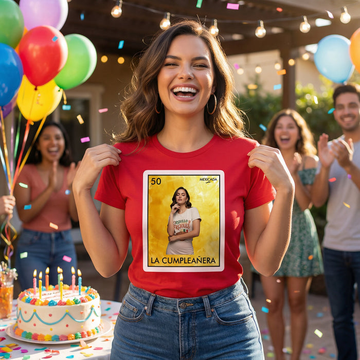 Edizione Limitata Maglietta Carta Lotería Bingo Personalizzata | Scegli il Design e il Testo