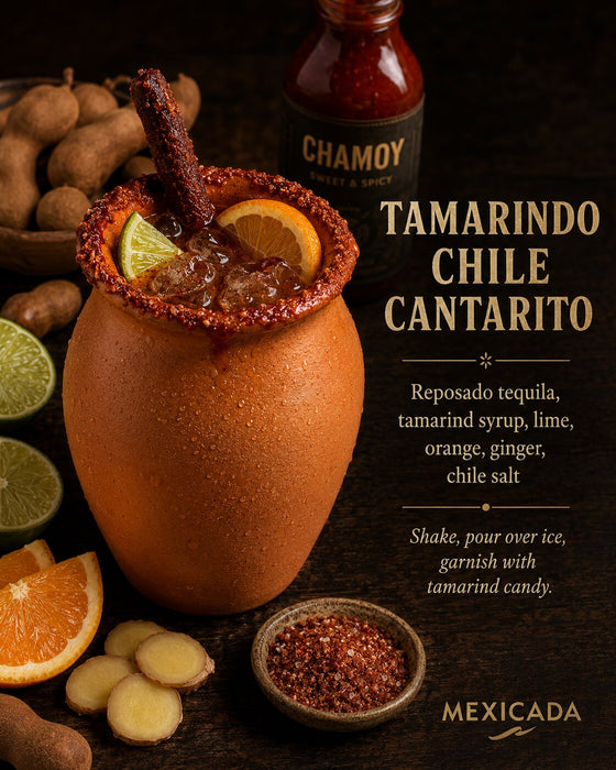 Authentic Mexican Handcrafted Natural Clay Cups (Cantaritos Jarros) | Lead-Free, Unglazed, 16 Oz