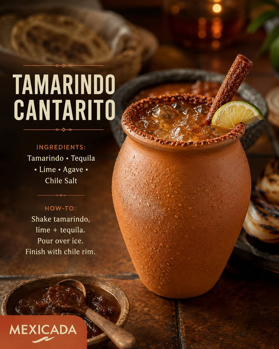 Authentic Mexican Handcrafted Natural Clay Cups (Cantaritos Jarros) | Lead-Free, Unglazed, 16 Oz