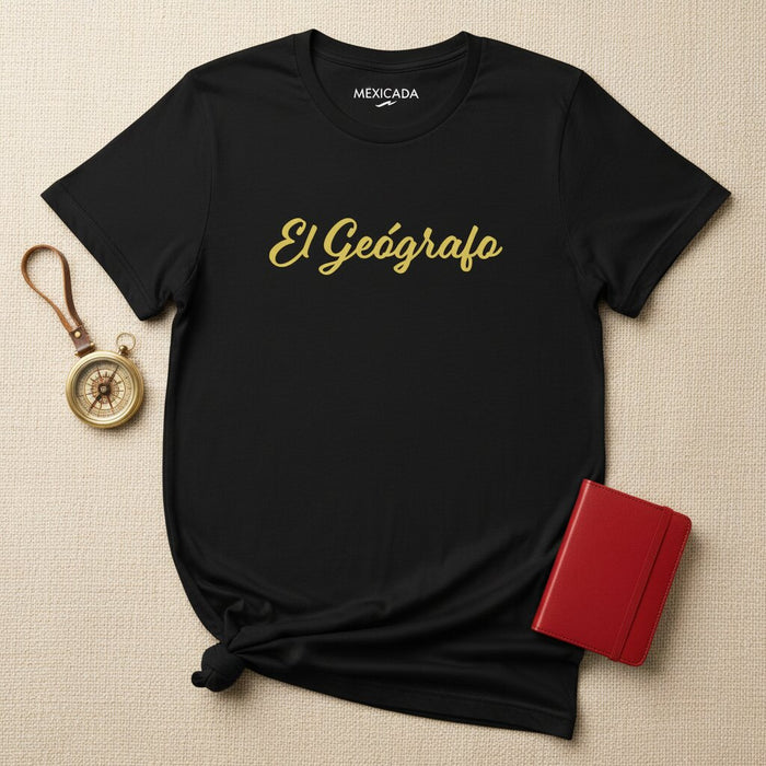 La T-Shirt da Uomo e Donna di El Geógrafo | Il Geografo, Esploratore, Cartografia, Scoperta, Amante delle Mappe | E5