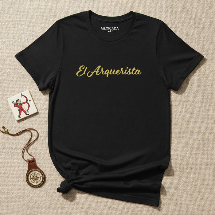 El Arquerista Herren & Damen T-Shirt | Der Bogenschütze, Präzision, Kraft, Torschütze, Fußball-Leidenschaft | E5