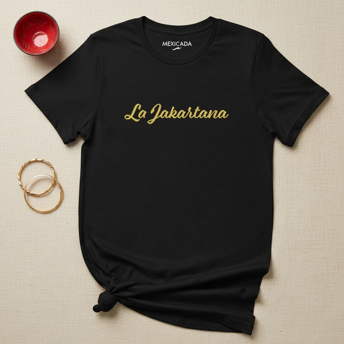 La T-Shirt da Uomo e Donna Jakartana | Spirito di Jakarta, Energia Guerriera, Orgoglio Indonesiano, Polso Urbano | L5