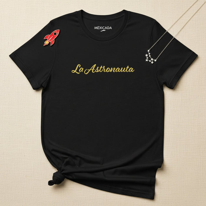 La T-Shirt da Uomo e Donna Astronauta | Astronauta Donna, Esploratrice Spaziale, Sognatrice, Galassia, Stelle | L5