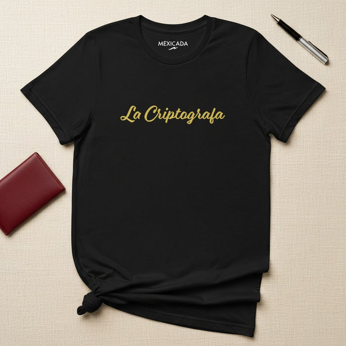 La T-Shirt della Criptografa | La Criptografa, Mistero, Segreti, Intelligenza, Conoscenza, Potere | L5