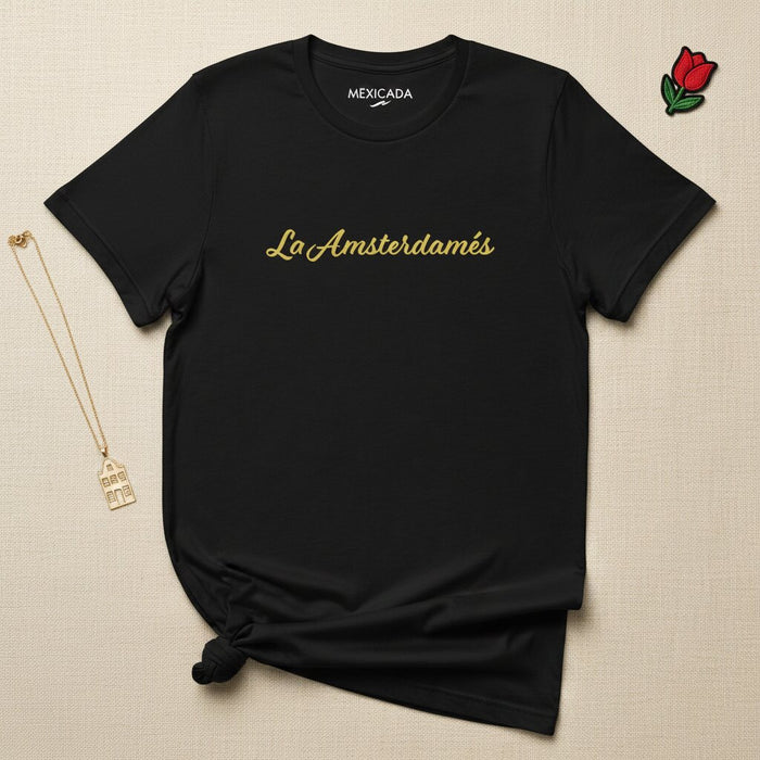 La Amsterdamés T-Shirt | The Amsterdammer, City Spirit, Dutch Pride, Urban Identity, Heritage | L5