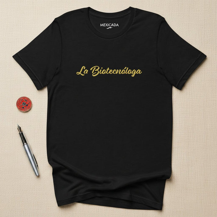 La T-shirt da uomo e donna della biotecnologa | Biotecnologo, scienza, innovazione, DNA, futuro | L5
