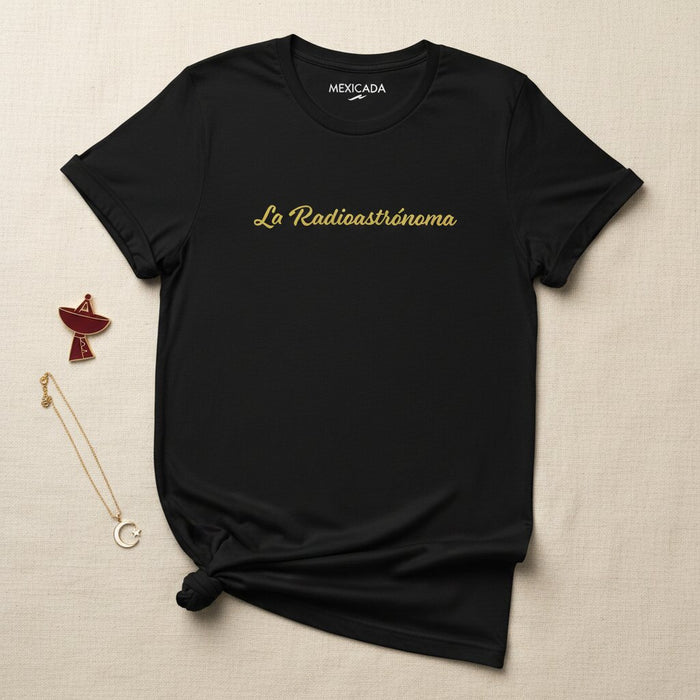 La T-Shirt da uomo e donna La Radioastrónoma | Il radioastronomo, Spazio, Scienza, Stelle, Scoperta, Cosmo | L5