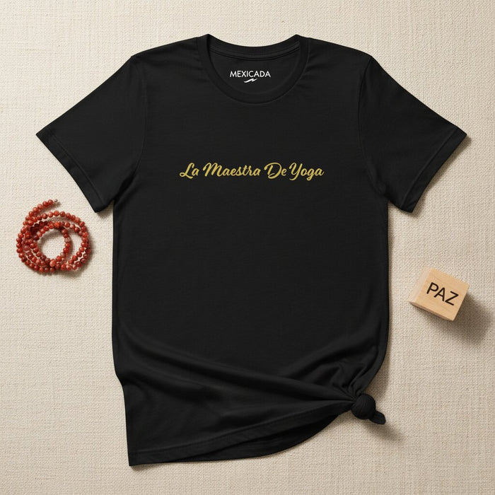 La T-Shirt Unisex La Maestra Di Yoga | L'Insegnante Di Yoga, Equilibrio, Serenità, Pace Interiore, Flusso | L5