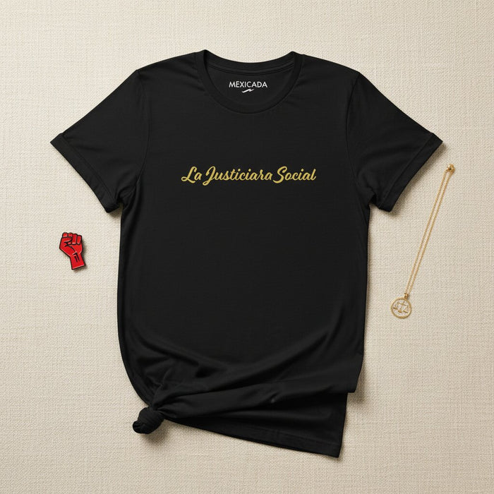 La T-Shirt Sociale da Uomo e Donna | Guerriero della Giustizia Sociale, Uguaglianza, Potere, Resistenza, Giustizia | L5