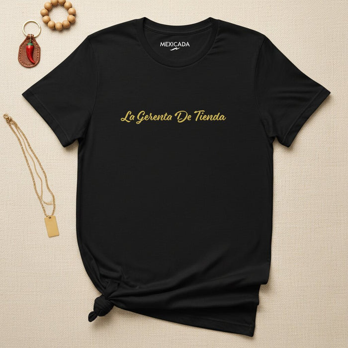 La T-shirt da uomo e da donna del Manager del negozio | Store Manager, Boss Lady, Potere, Leadership, Orgoglio Latino | L5