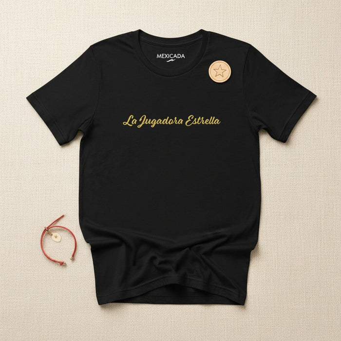 La Maglietta Uomo e Donna "La Jugadora Estrella" | Giocatore Stella, Calcio, Passione, Abilità, Campione | L5
