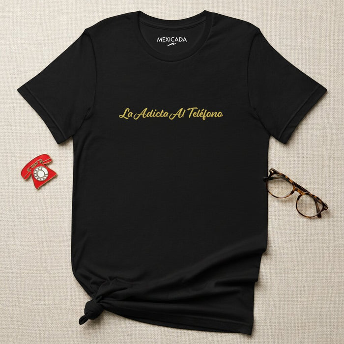 La T-Shirt Uomo e Donna Dipendente dal Telefono | Dipendenza dal Telefono, Umorismo, Vita Digitale, Maglietta Grafica Divertente | L5