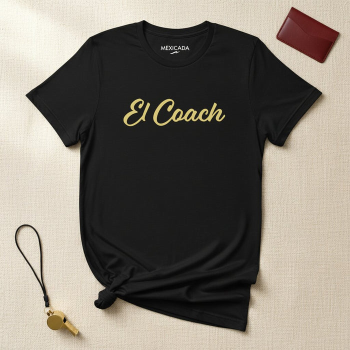 Maglietta da uomo e da donna El Coach | L'allenatore, il leader, il mentore, la motivazione, la strategia, pronto per la partita | E5