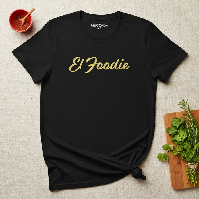 Maglietta da uomo e donna El Foodie | Amante del cibo, vita da chef, cercatore di sapori, passione culinaria, vibrazioni gourmet | E5