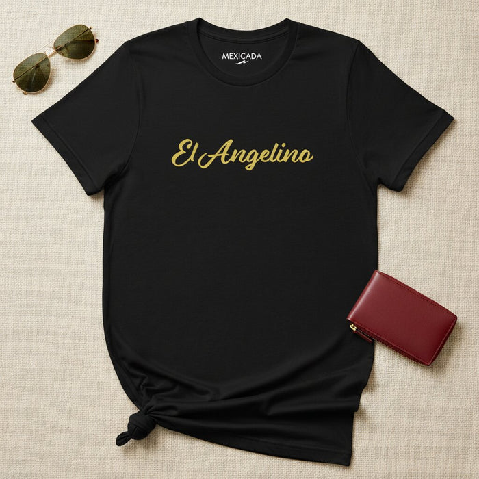 Maglietta El Angelino | Los Angeles, Orgoglio della Città, Cultura, Urbano, Spirito Locale | E5