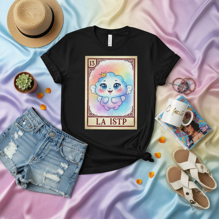 Camiseta LA ISTP Cute Cloud Lotería Card, Regalo Divertido de Personalidad Myers-Briggs para Soporte Técnico Mecánico Solucionador de Problemas, Camiseta Gráfica Unisex