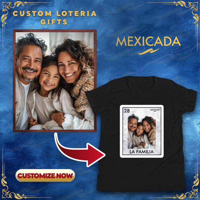 The Custom Personalized Loteria Bingo Card Youth Tee | Pick the Design and Text!