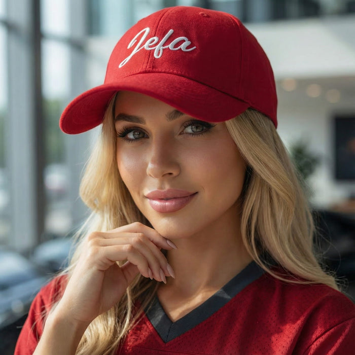 Cappellino "Jefa" Ricamato Stile Dad Hat | Capa, Leadership, Power, Confidence, Reina | J5