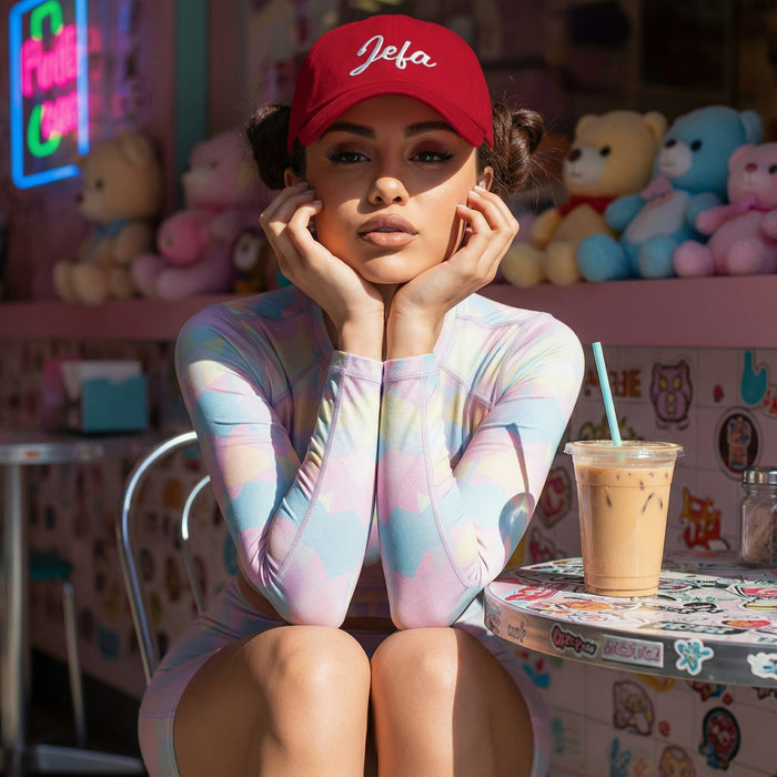 Cappellino "Jefa" Ricamato Stile Dad Hat | Capa, Leadership, Power, Confidence, Reina | J5