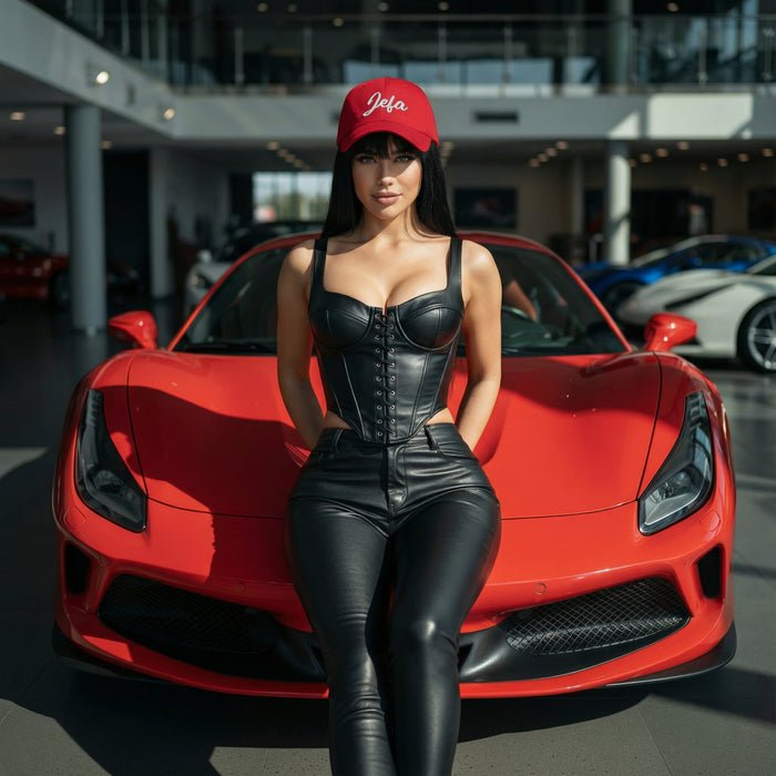 Cappellino "Jefa" Ricamato Stile Dad Hat | Capa, Leadership, Power, Confidence, Reina | J5