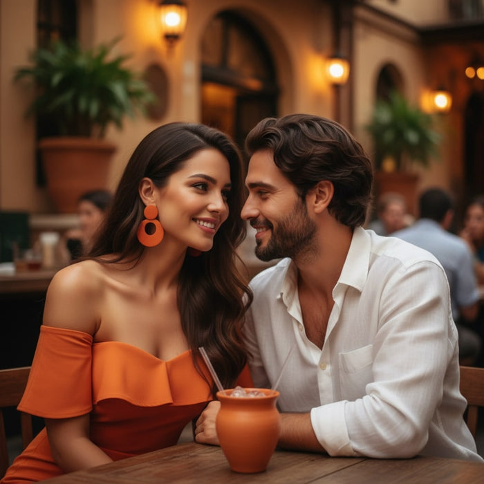 Tazas de Arcilla Natural Hechas a Mano Auténticas Mexicanas (Cantaritos Jarros) para Bebidas Calientes y Frías (Vasos para Cócteles de Tequila, Margaritas, Mojitos y Más) | Sin Plomo, No Esmaltados, 16 Oz